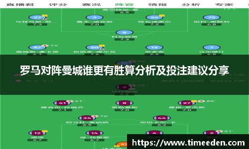 罗马对阵曼城谁更有胜算分析及投注建议分享